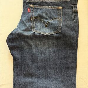 Levi's Men's Dark Blue Straight Jeans